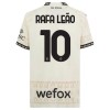 Original Trikotsatz AC Mailand Rafael Leao 10 4.trikot 2023-24 Weiße Für Kinder